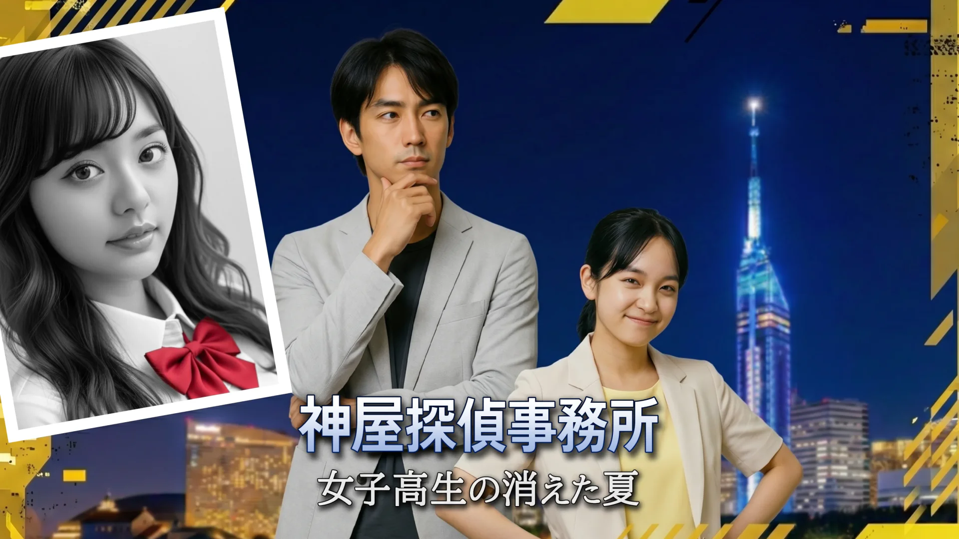 実写の福岡を舞台にした推理ビジュアルノベル『神屋探偵事務所：女子高生の消えた夏』Steamストアページ公開！