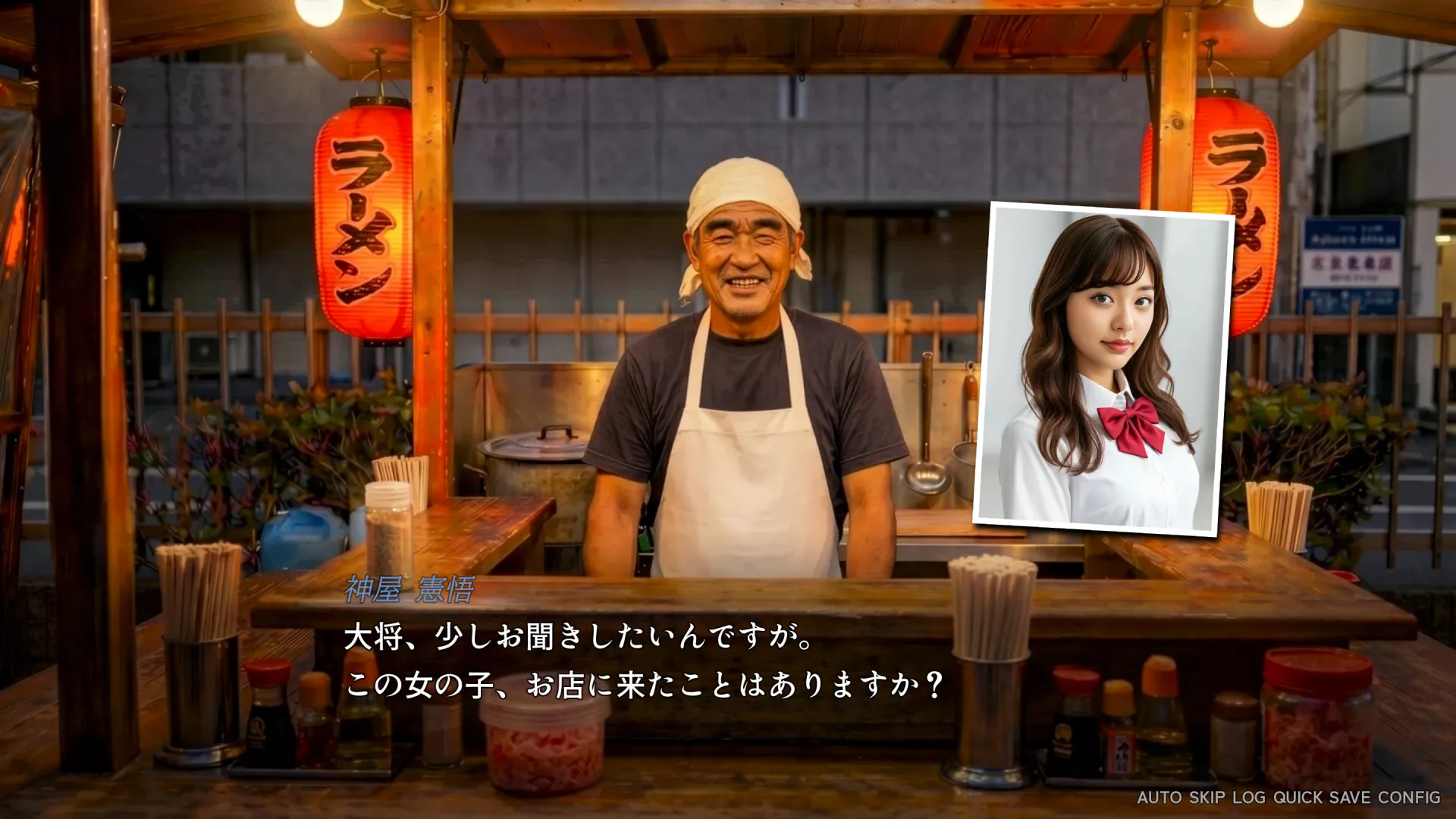 博多の屋台で聞き込み